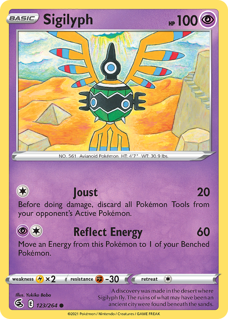 Sigilyph — Fusion Strike #123 / 264
