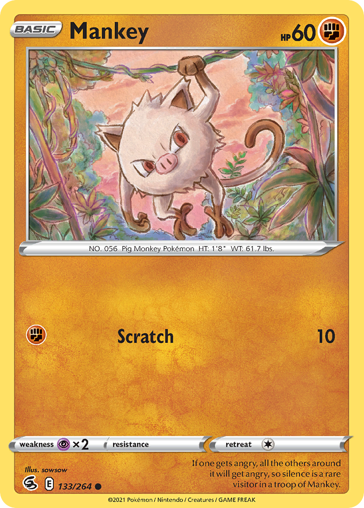 Mankey — Fusion Strike #133 / 264