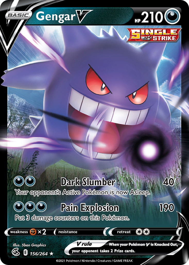 Gengar V — Fusion Strike #156 / 264