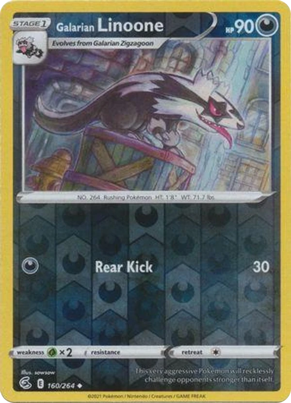 Galarian Linoone — Fusion Strike #160 / 264
