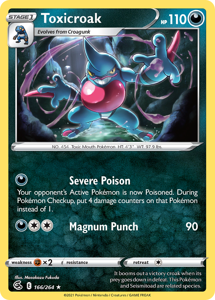 Toxicroak — Fusion Strike #166 / 264