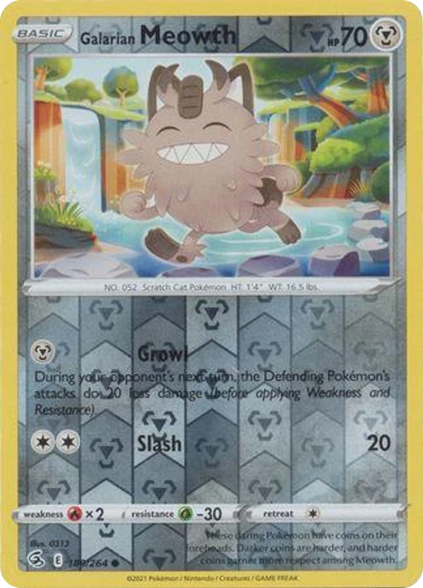 Galarian Meowth — Fusion Strike #180 / 264