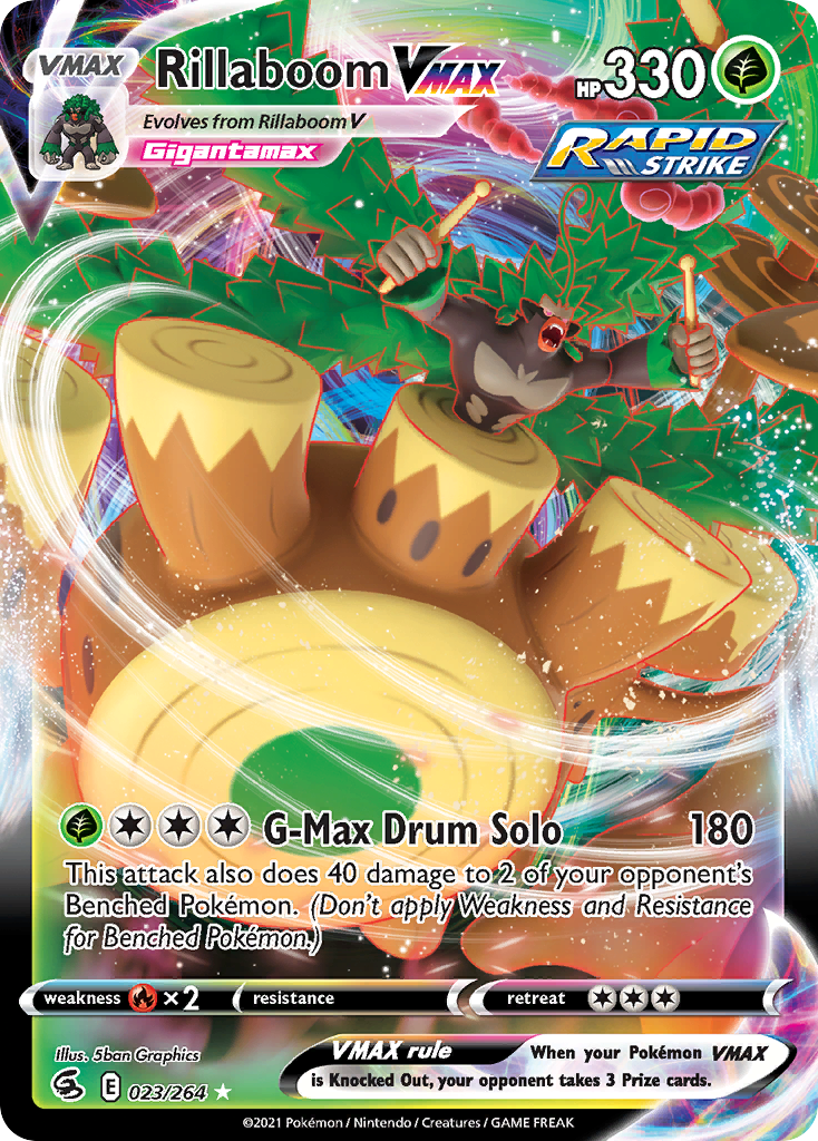 Rillaboom VMAX — Fusion Strike #023 / 264
