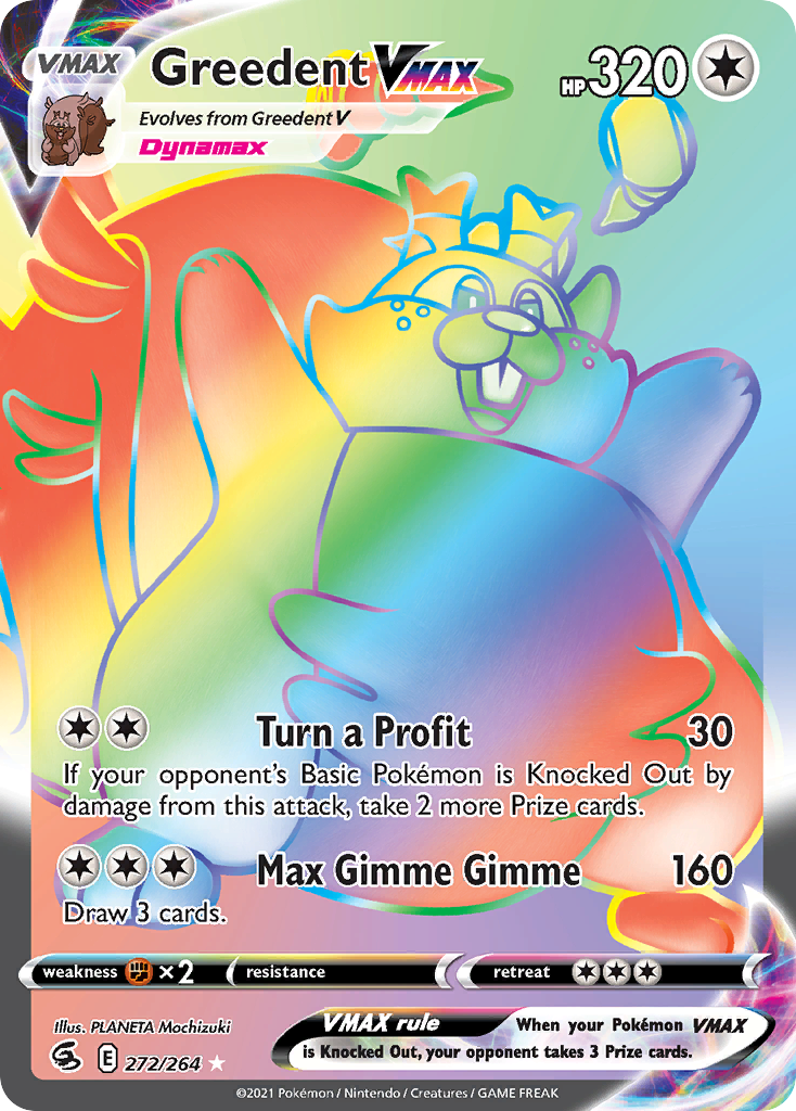 Greedent VMAX — Fusion Strike #272 / 264