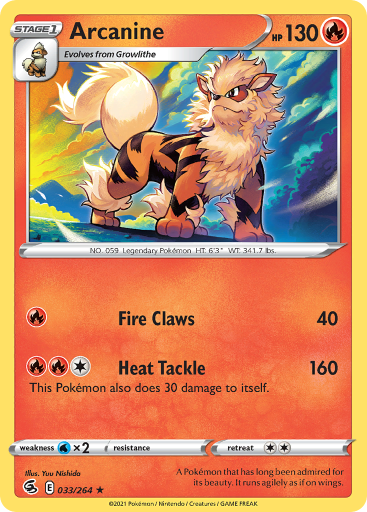 Arcanine — Fusion Strike #033 / 264