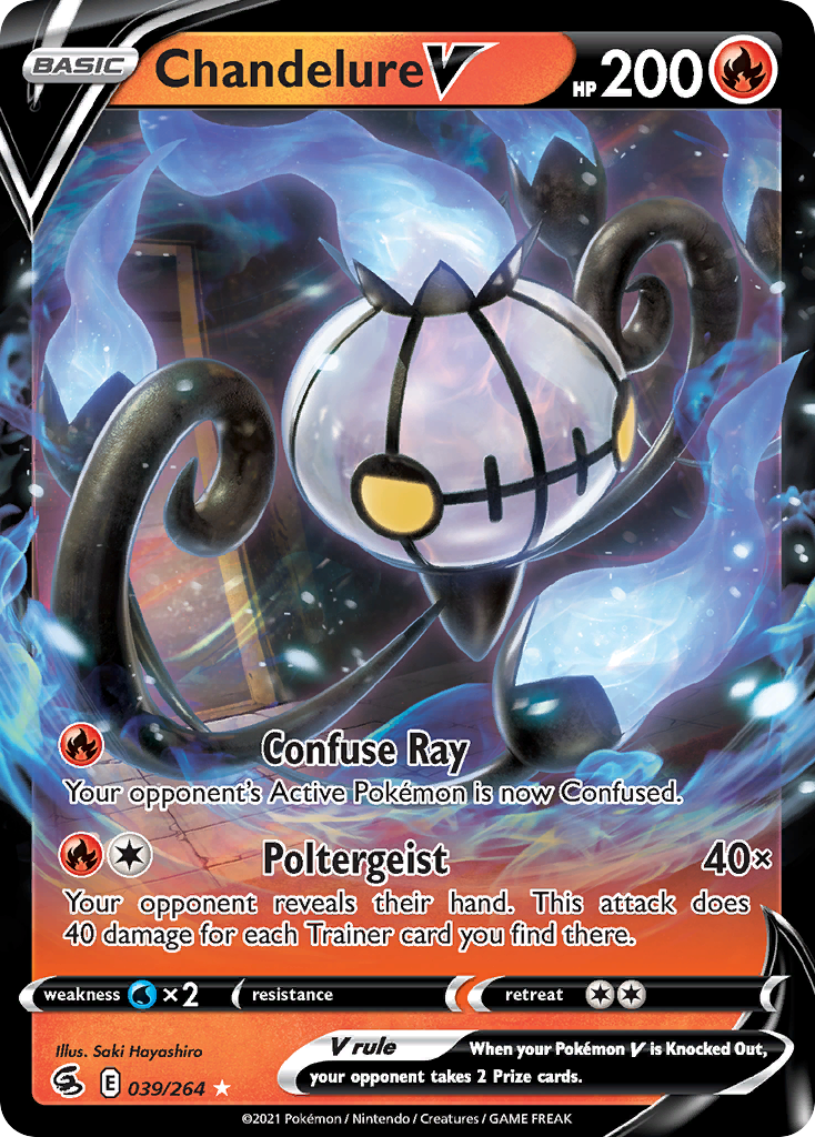 Chandelure V — Fusion Strike #039 / 264