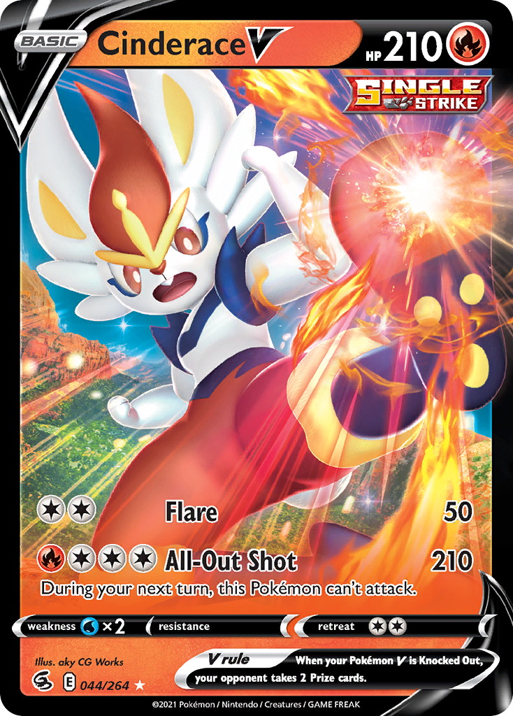 Cinderace V — Fusion Strike #044 / 264