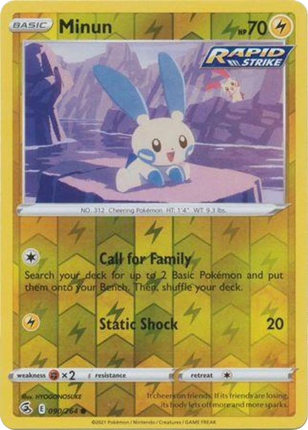Minun — Fusion Strike #090 / 264
