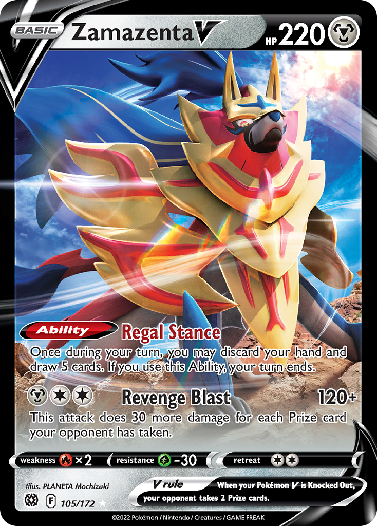 Zamazenta V — Brilliant Stars #105 / 172
