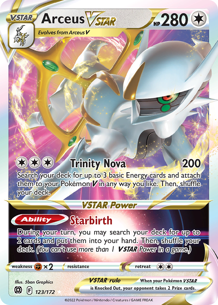 Arceus VSTAR — Brilliant Stars #123 / 172