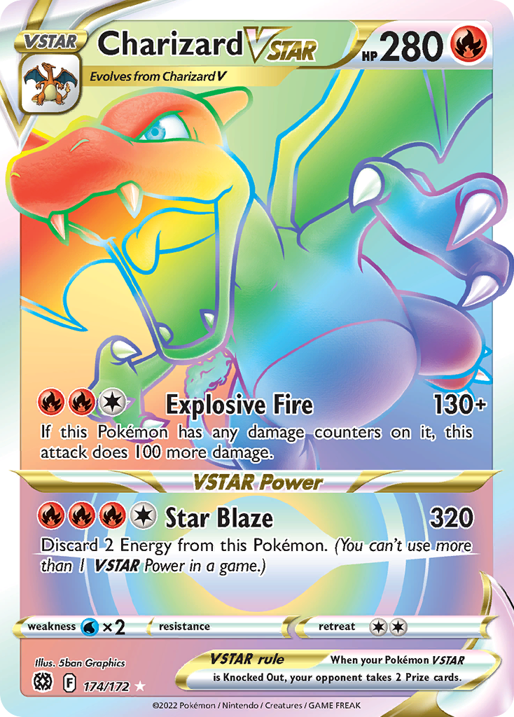 Charizard VSTAR — Brilliant Stars #174 / 172