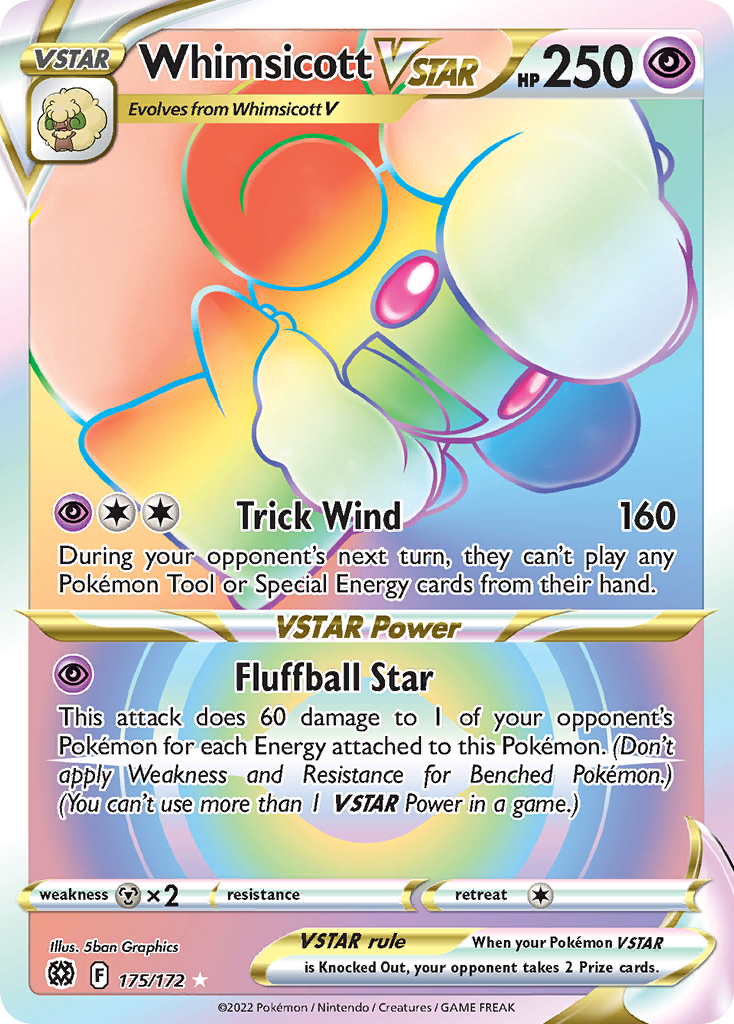 Whimsicott VSTAR — Brilliant Stars #175 / 172