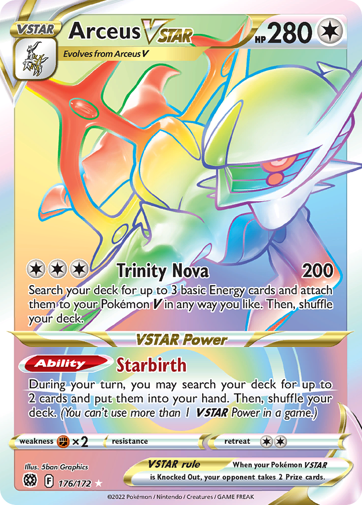 Arceus VSTAR — Brilliant Stars #176 / 172