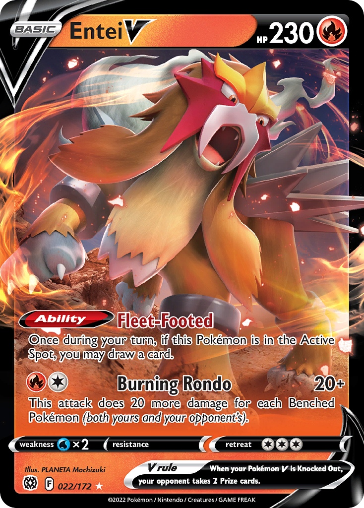 Entei V — Brilliant Stars #022 / 172