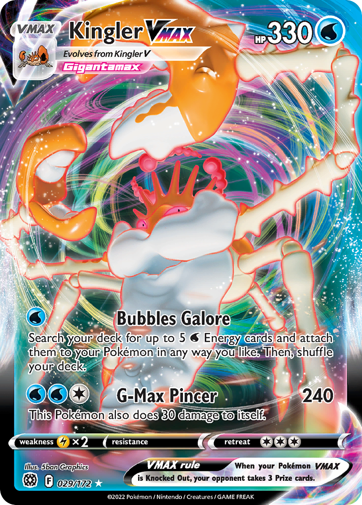 Kingler VMAX — Brilliant Stars #029 / 172