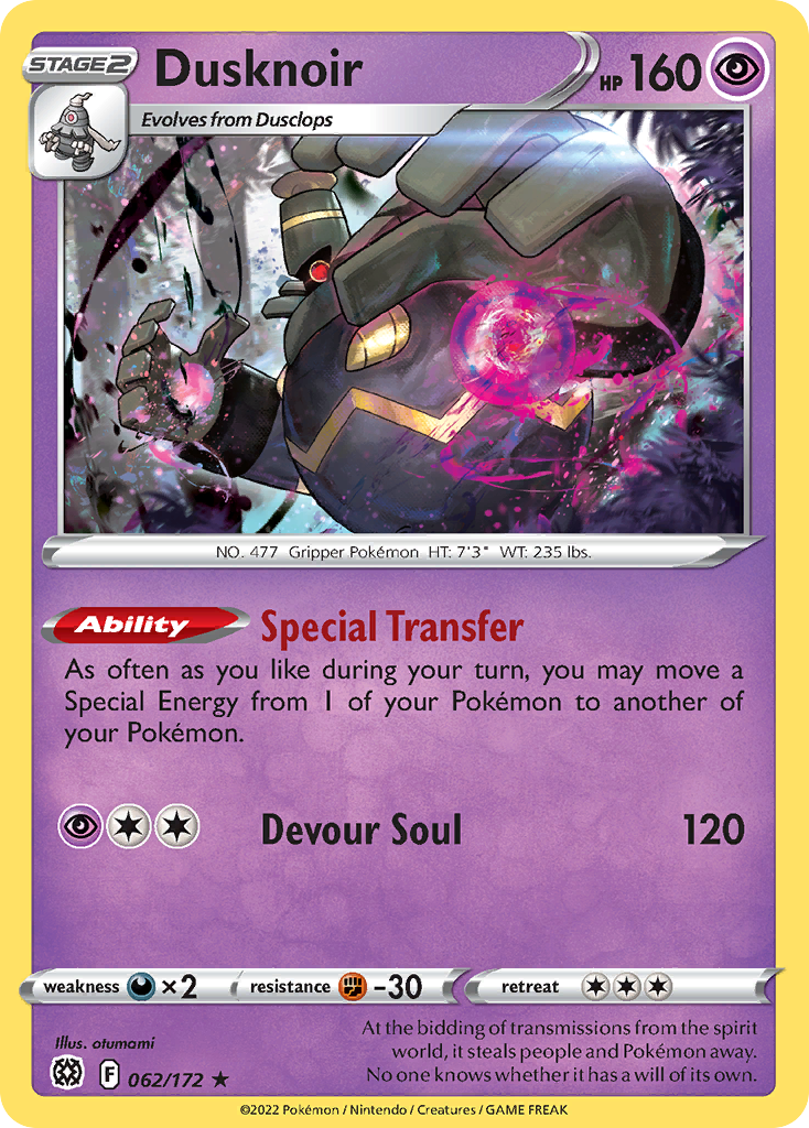 Dusknoir — Brilliant Stars #062 / 172