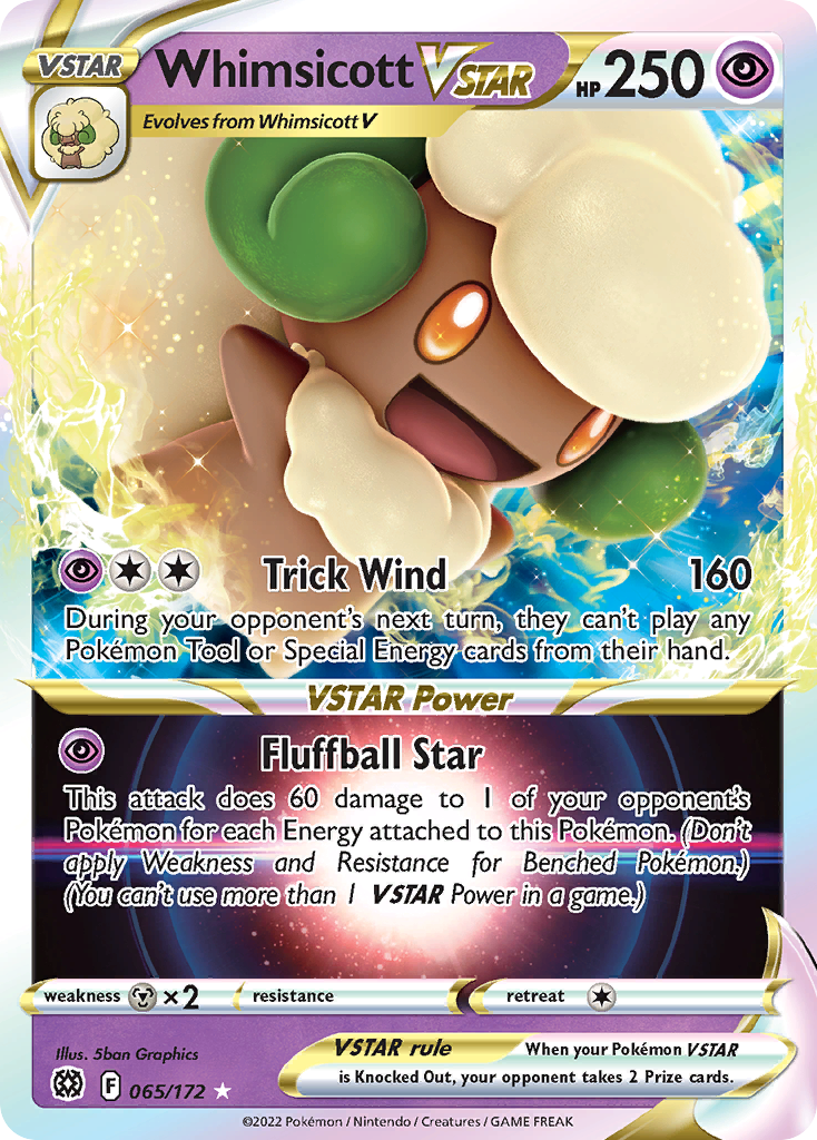 Whimsicott VSTAR — Brilliant Stars #065 / 172