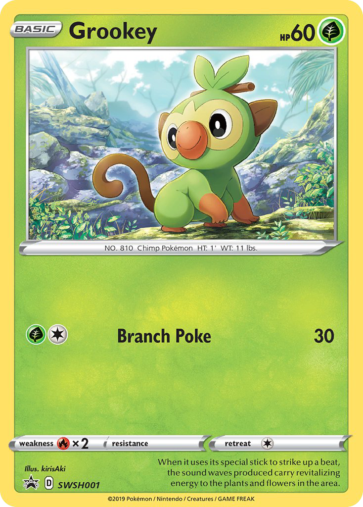 Grookey — SWSH Black Star Promos #001 / 307