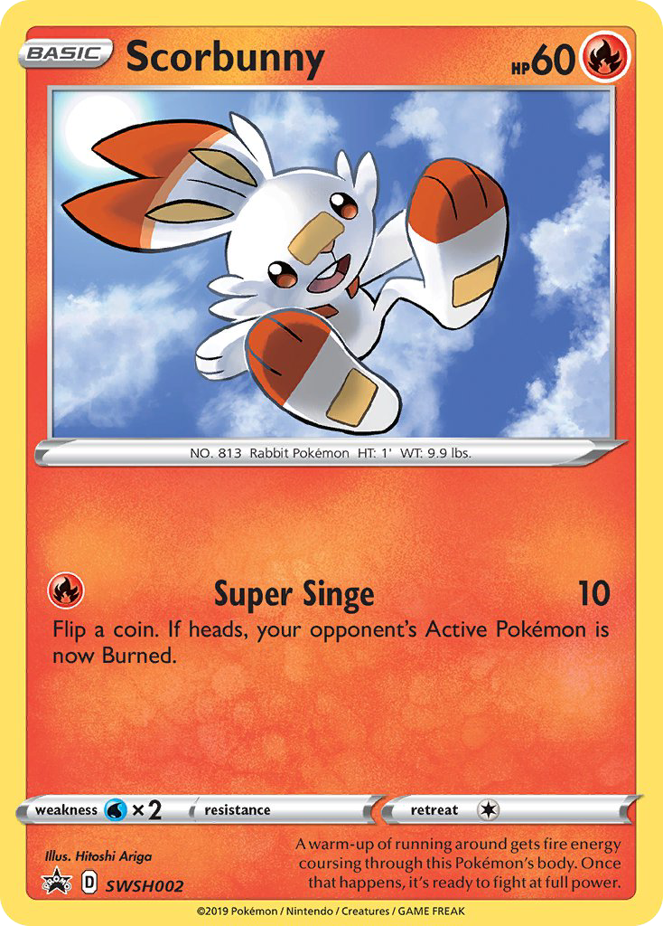 Scorbunny — SWSH Black Star Promos #002 / 307
