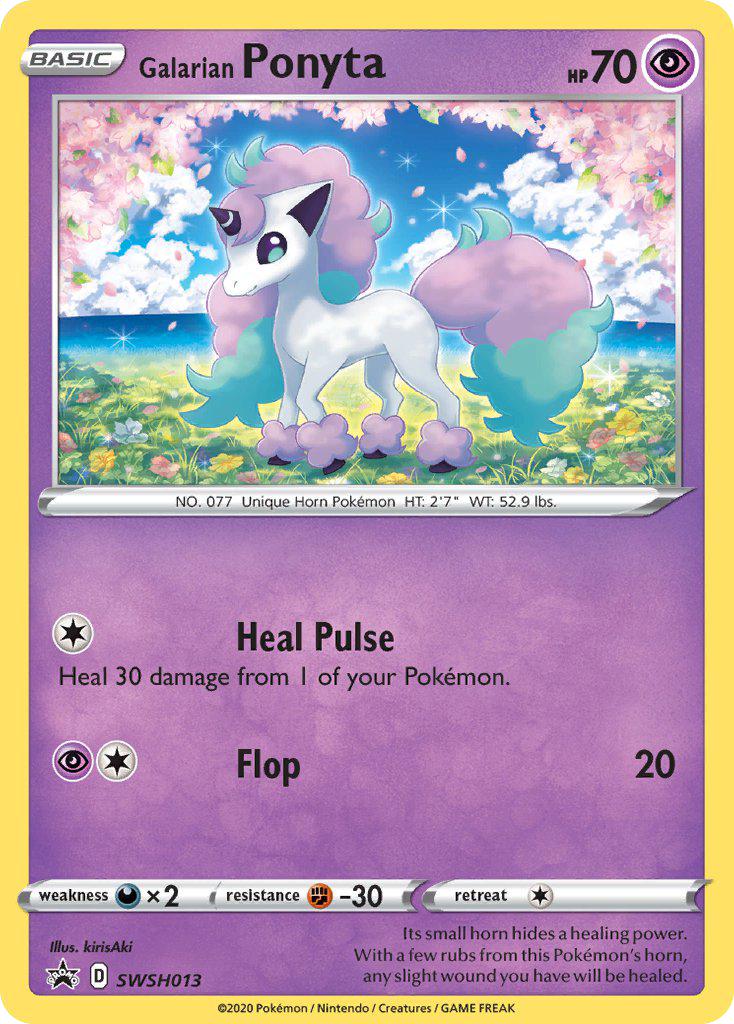 Galarian Ponyta — SWSH Black Star Promos #013 / 307