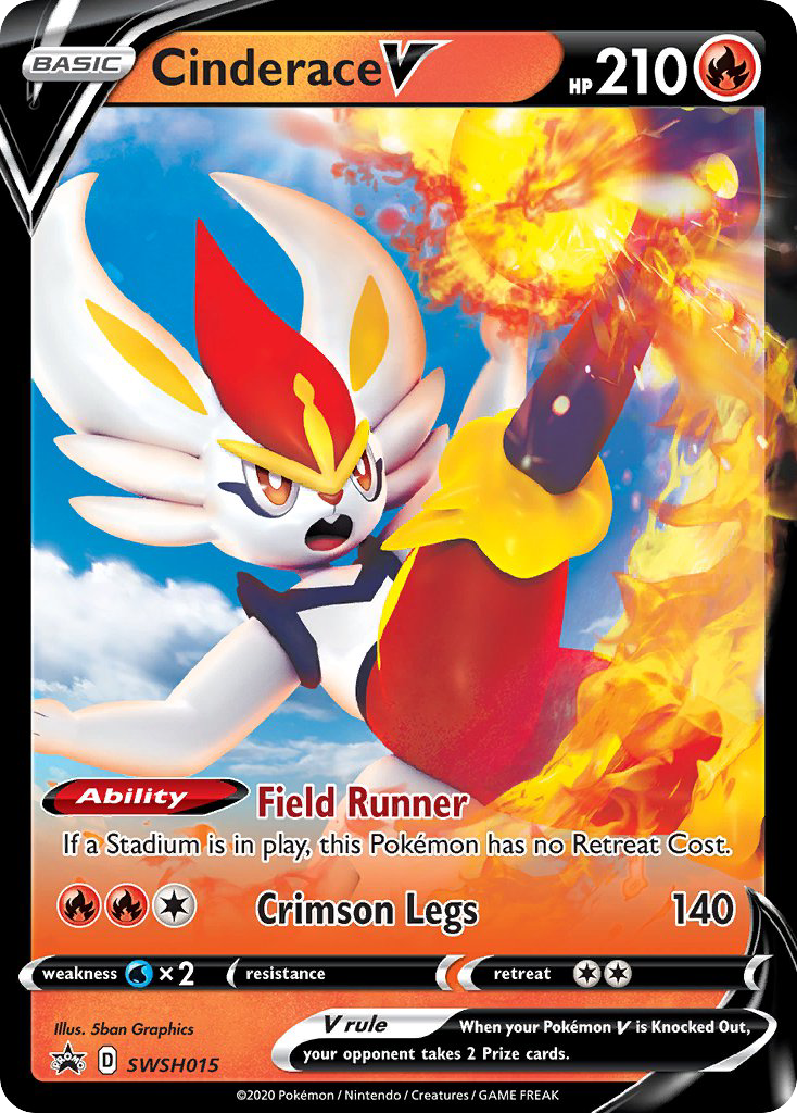 Cinderace V — SWSH Black Star Promos #015 / 307