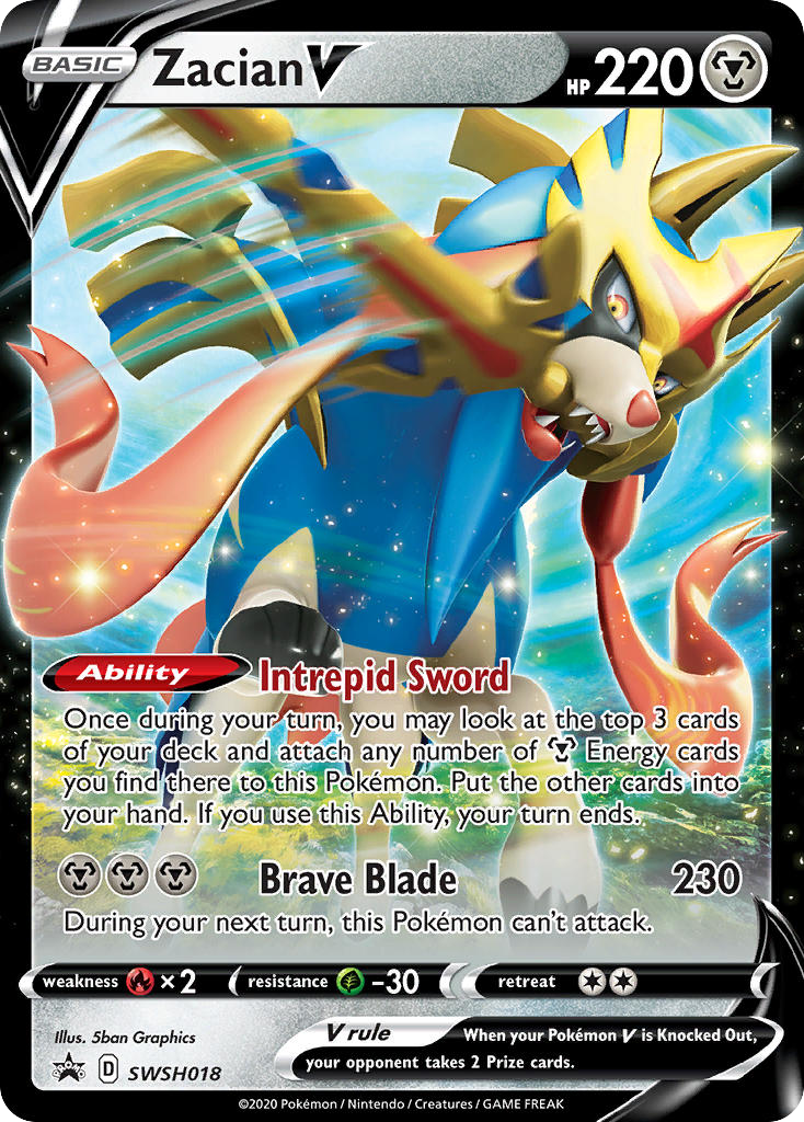Zacian V — SWSH Black Star Promos #018 / 307