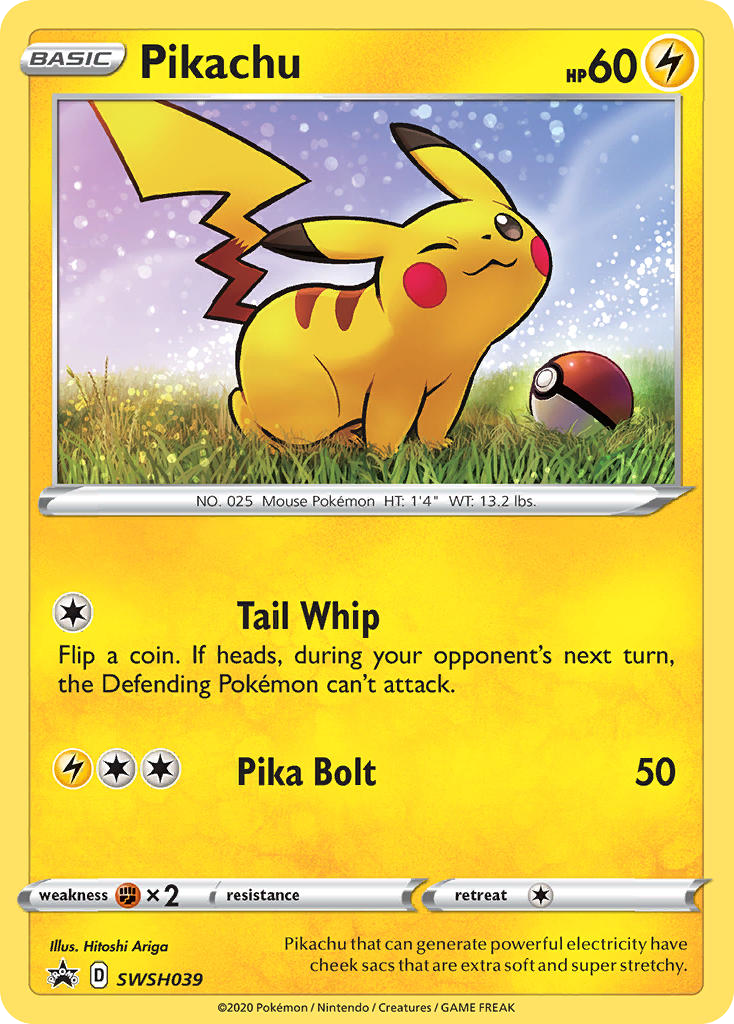 Pikachu — SWSH Black Star Promos #039 / 307