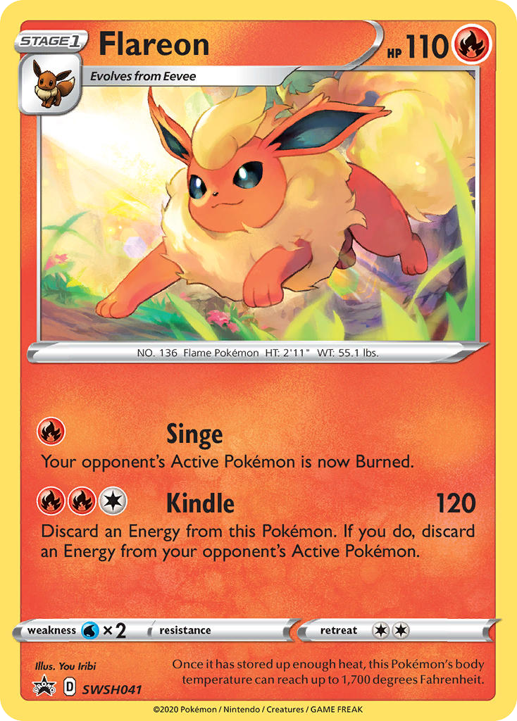 Flareon — SWSH Black Star Promos #041 / 307