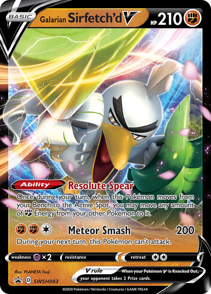 Galarian Sirfetch'd V — SWSH Black Star Promos #043 / 307