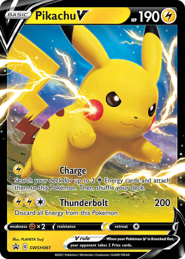Pikachu V — SWSH Black Star Promos #061 / 307