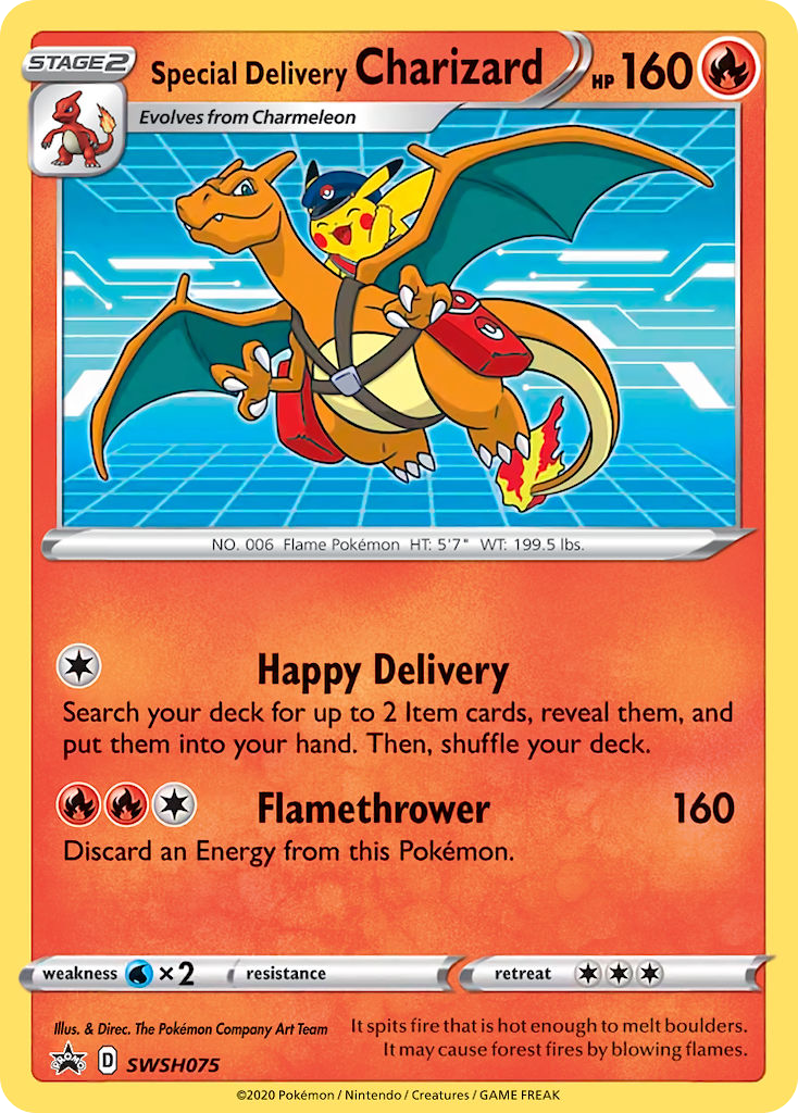 Special Delivery Charizard — SWSH Black Star Promos #075 / 307