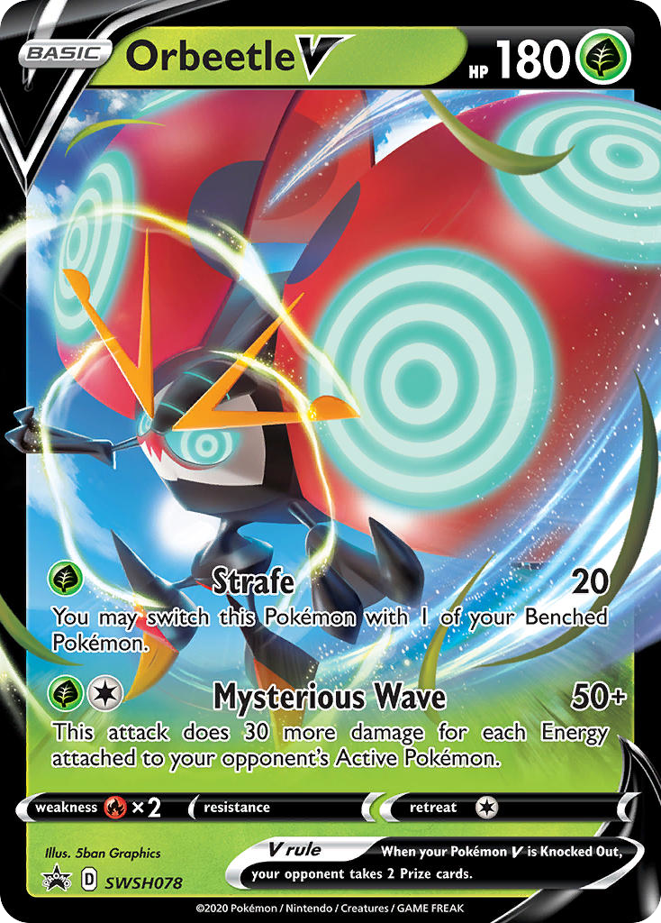 Orbeetle V — SWSH Black Star Promos #078 / 307