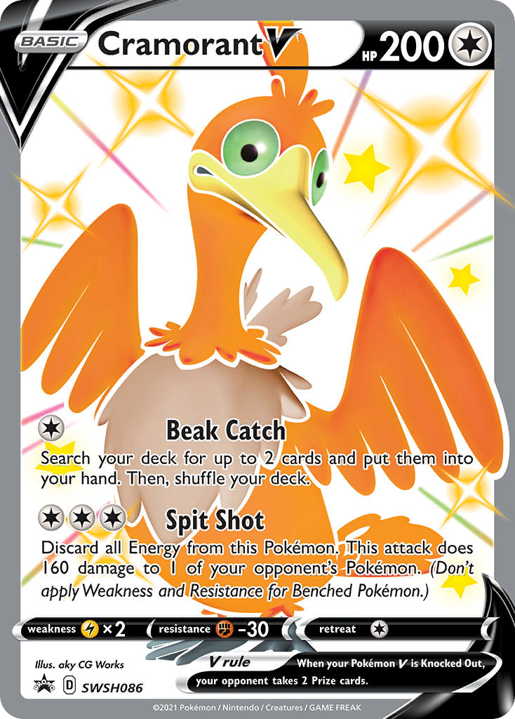 Cramorant V — SWSH Black Star Promos #086 / 307