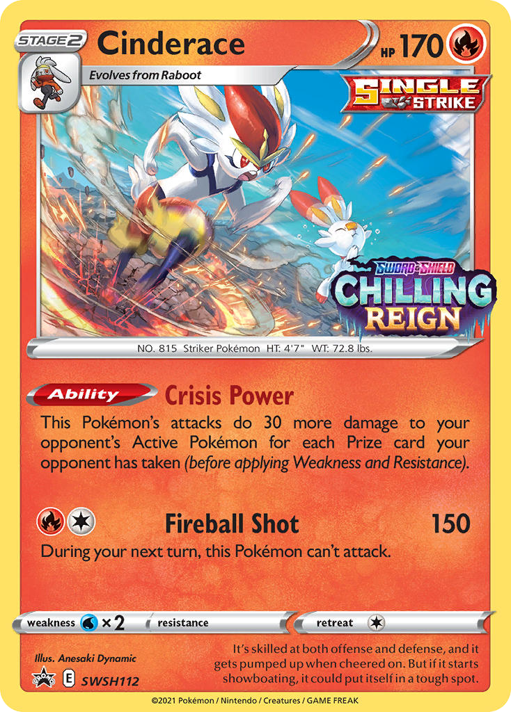 Cinderace — SWSH Black Star Promos #112 / 307
