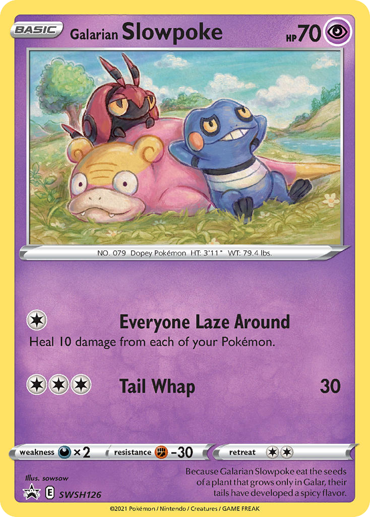Galarian Slowpoke — SWSH Black Star Promos #126 / 307