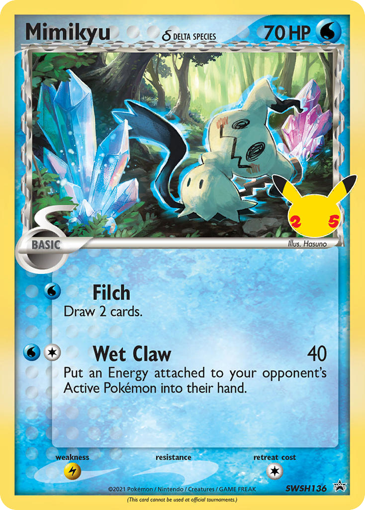Mimikyu δ — SWSH Black Star Promos #136 / 307