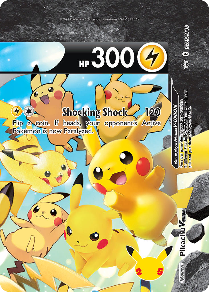Pikachu V-UNION — SWSH Black Star Promos #140 / 307