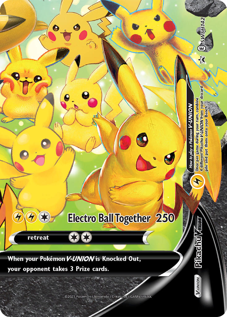 Pikachu V-UNION — SWSH Black Star Promos #142 / 307