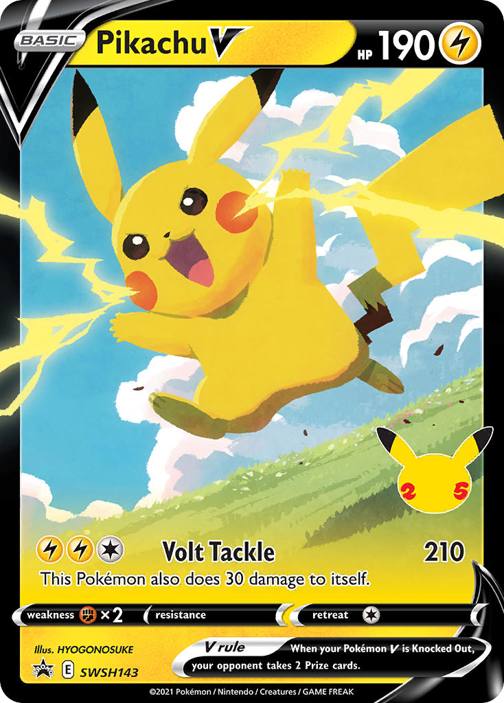 Pikachu V — SWSH Black Star Promos #143 / 307