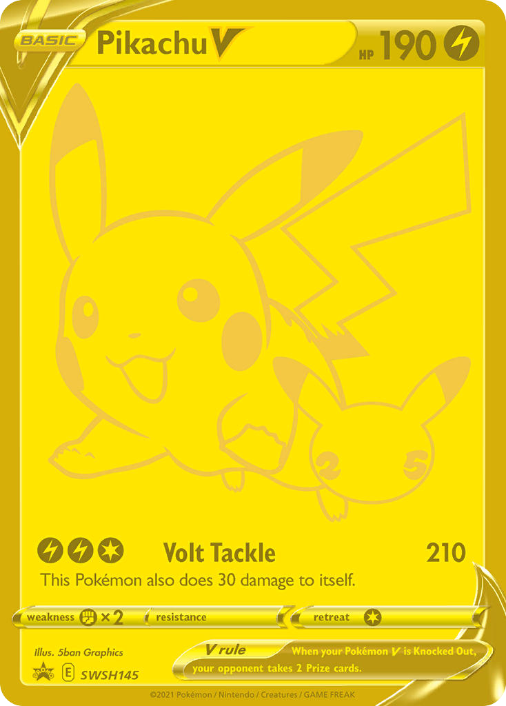 Pikachu V — SWSH Black Star Promos #145 / 307