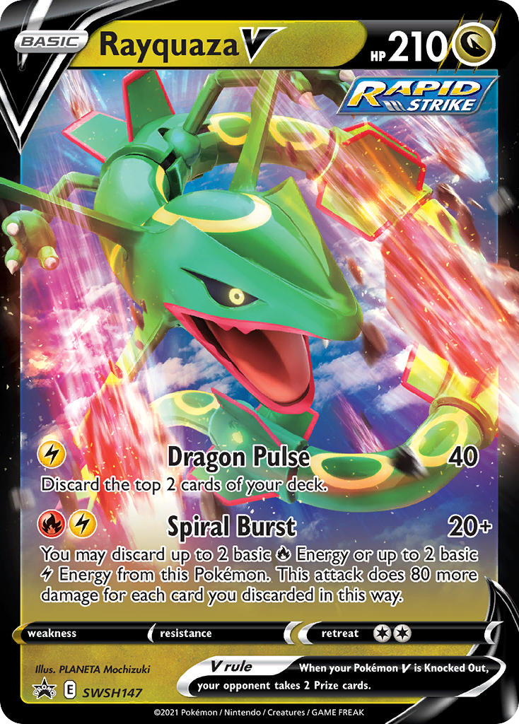 Rayquaza V — SWSH Black Star Promos #147 / 307