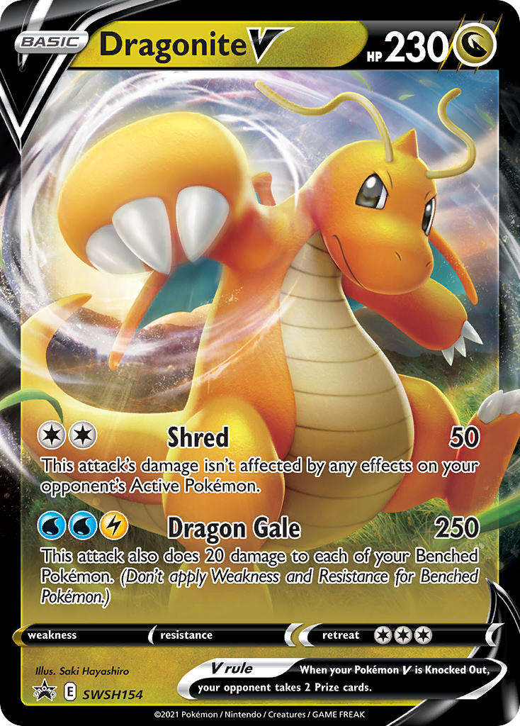 Dragonite V — SWSH Black Star Promos #154 / 307