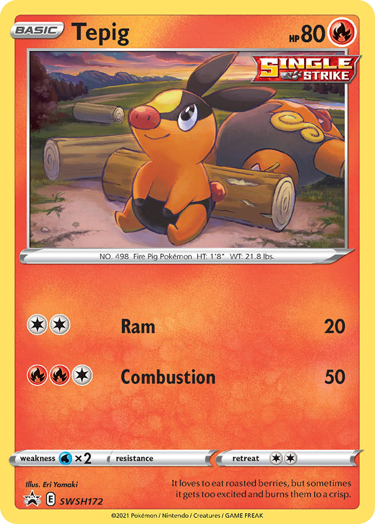 Tepig — SWSH Black Star Promos #172 / 307
