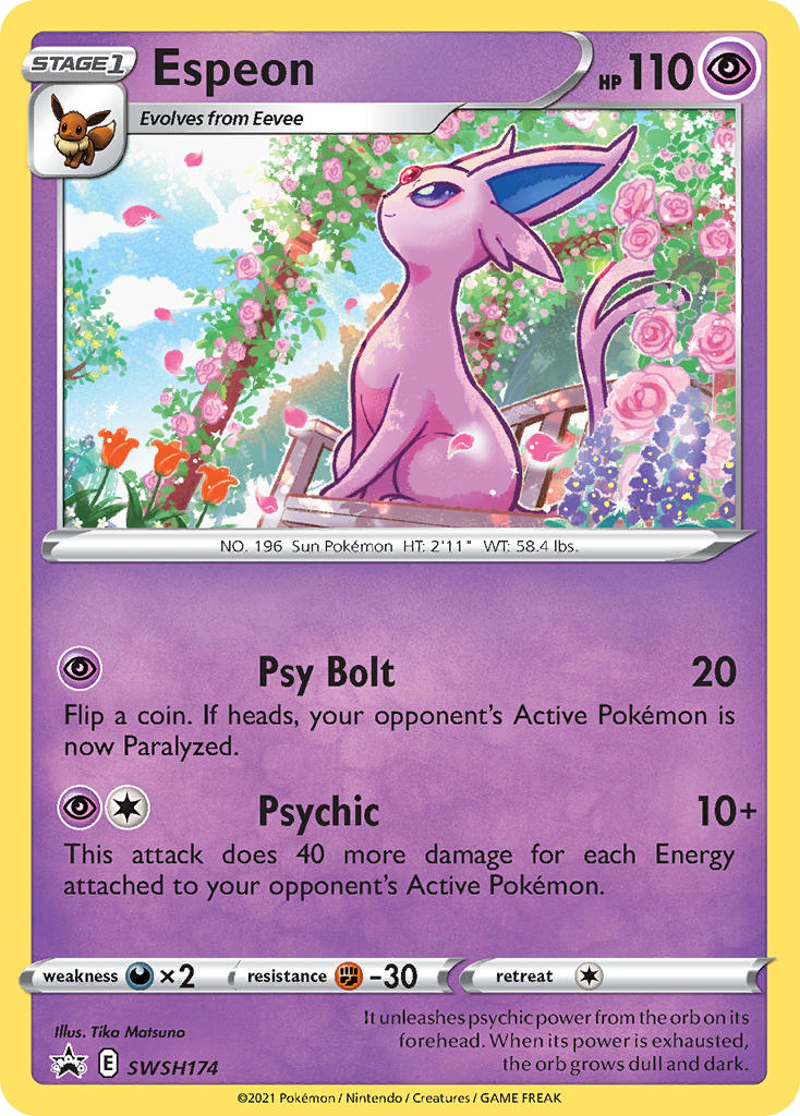 Espeon — SWSH Black Star Promos #174 / 307