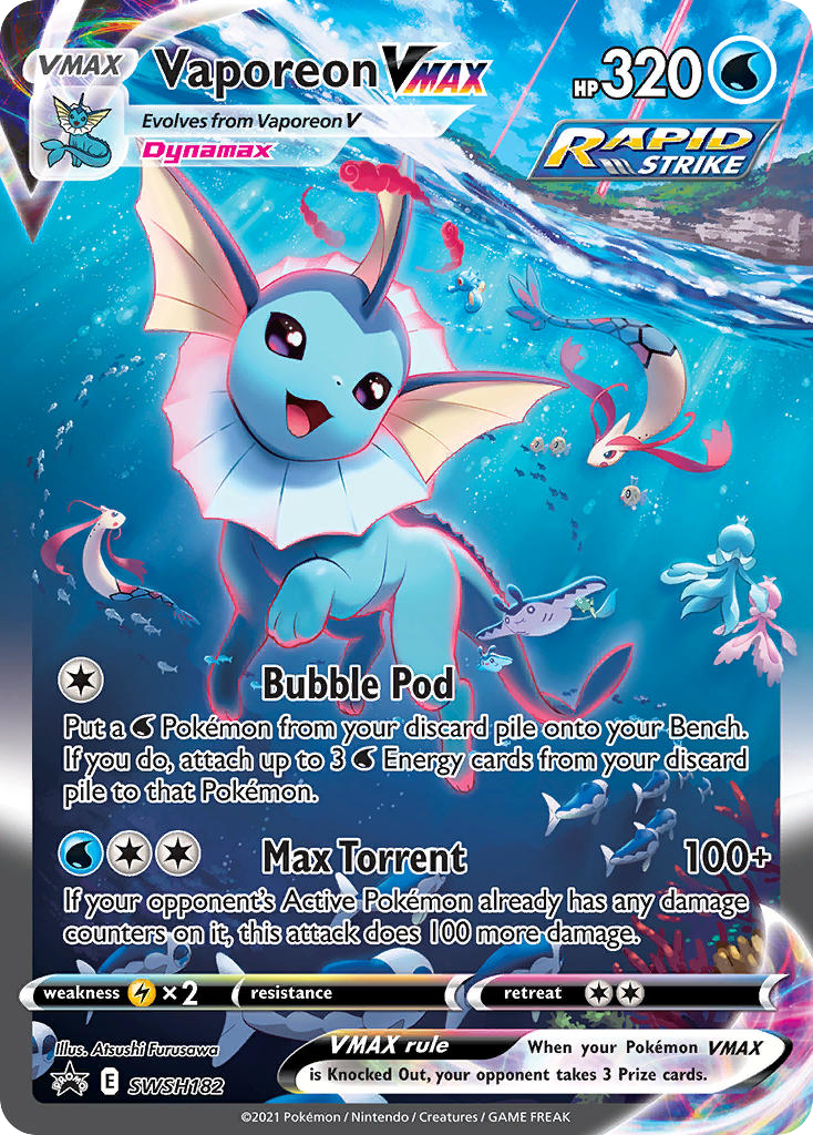 Vaporeon VMAX — SWSH Black Star Promos #182 / 307