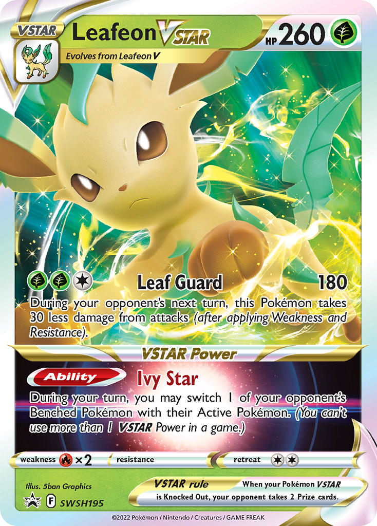 Leafeon VSTAR — SWSH Black Star Promos #195 / 307