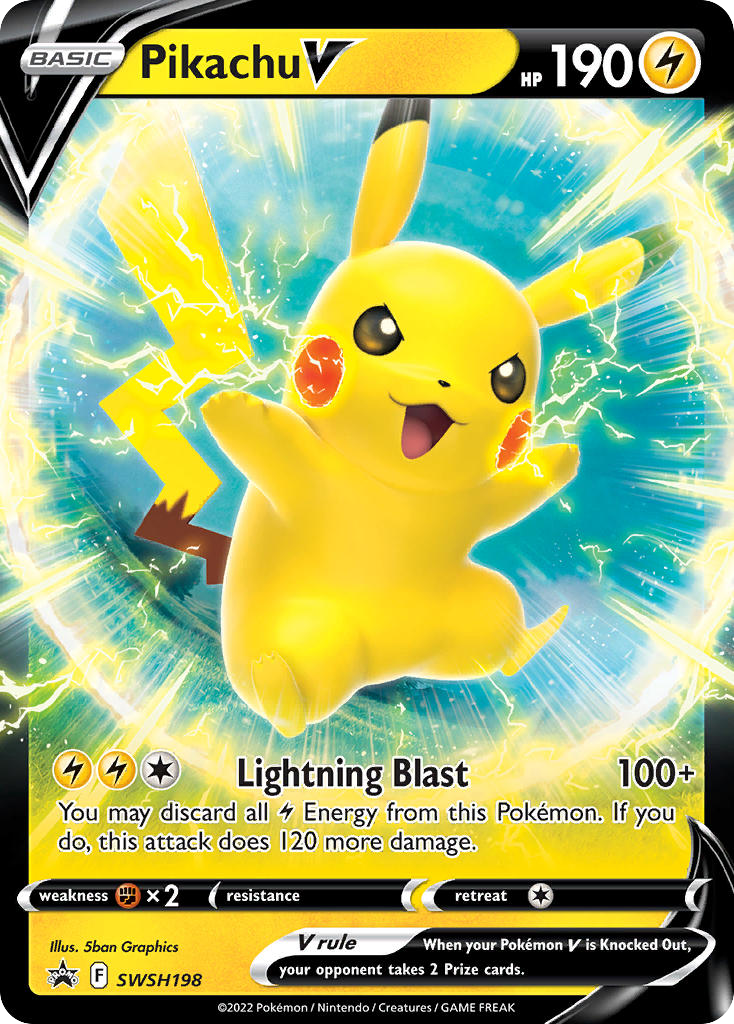 Pikachu V — SWSH Black Star Promos #198 / 307