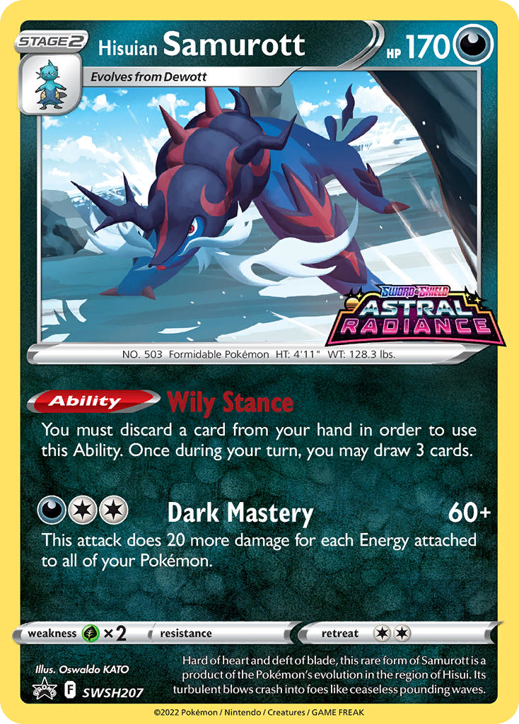 Hisuian Samurott — SWSH Black Star Promos #207 / 307