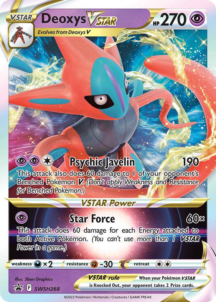 Deoxys VSTAR — SWSH Black Star Promos #268 / 307