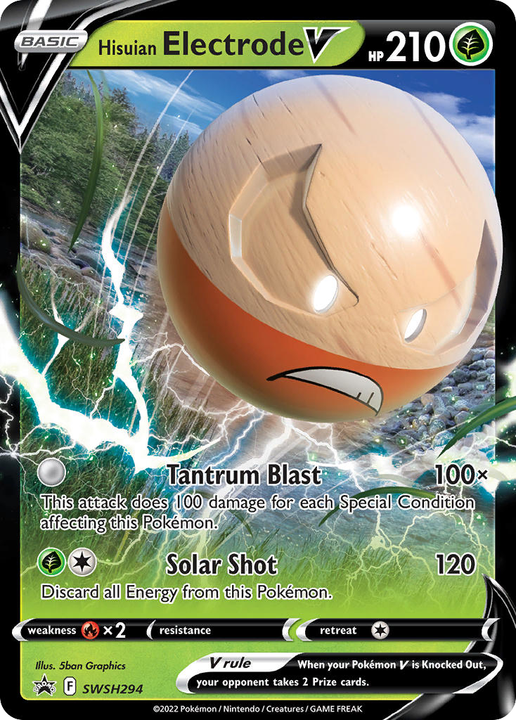 Hisuian Electrode V — SWSH Black Star Promos #294 / 307